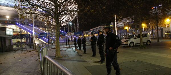 Un périmètre de sécurité près du Stade de France lors du match amical France-Allemagne Un périmètre de sécurité près du Stade de France lors du match amical France-Allemagne - Sputnik Afrique
