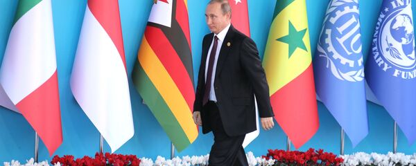 Le président russe Vladimir Poutine prend part au sommet du G20 en Turquie - Sputnik Afrique