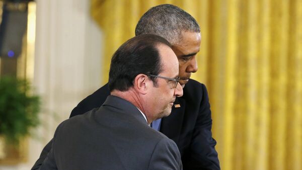 Barack Obama et François Hollande, Nov. 24, 2015. - Sputnik Afrique