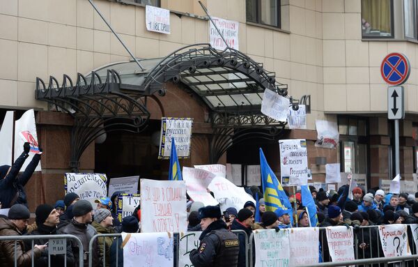 Action de protestation devant  l’ambassade de Turquie à Moscou - Sputnik Afrique