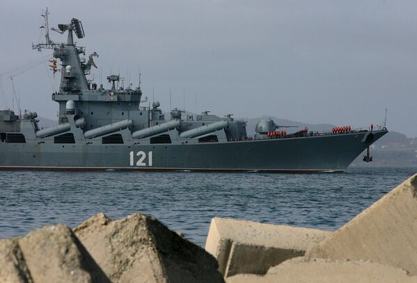 Le croiseur lance-missiles Moskva - Sputnik Afrique