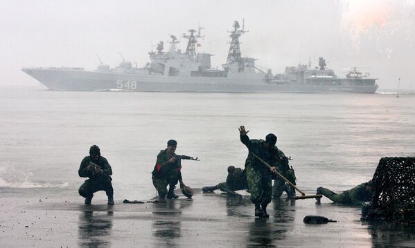 La Mort Noire, l’infanterie de marine russe - Sputnik Afrique