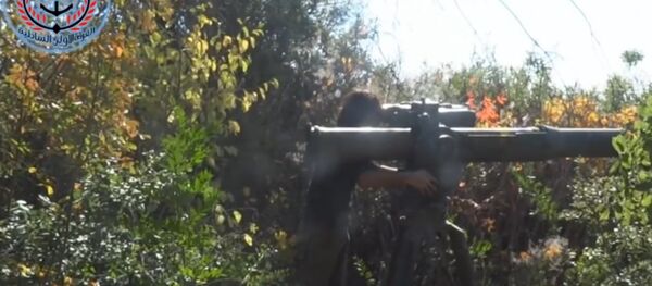 Syrian opposition militants launch TOW at  Russian journalists - Sputnik Afrique
