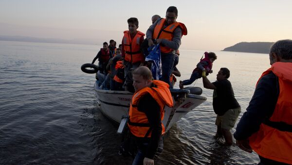 Les réfugiés syriens en Grèce - Sputnik Afrique