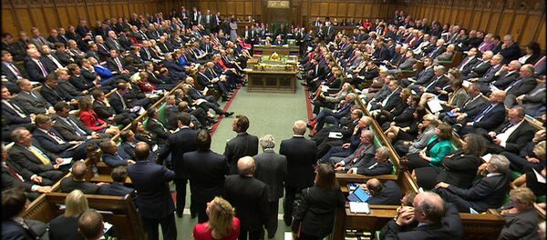 British lawmakers in the Houses of Parliament British lawmakers in the Houses of Parliament - Sputnik Afrique