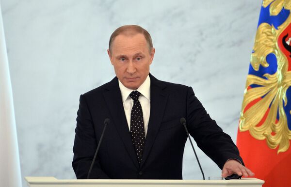 Vladimir Poutine s'exprime devant le parlement russe - Sputnik Afrique