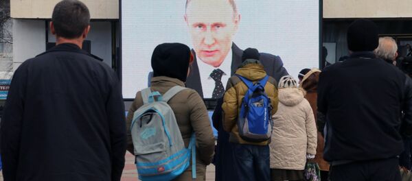 Vladimir Poutine s'exprime devant le parlement russe - Sputnik Afrique