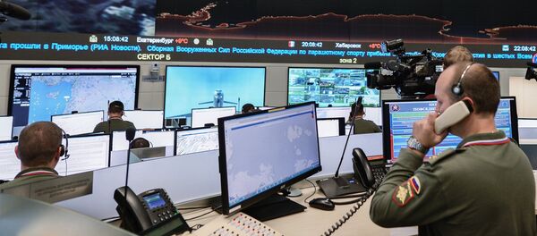 Centre russe de contrôle de la défense à Moscou - Sputnik Afrique
