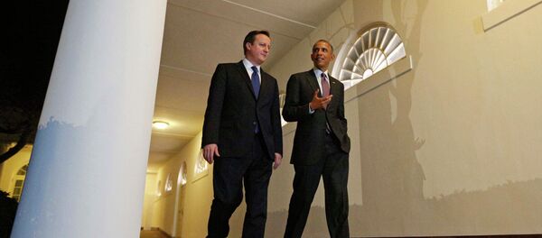 Le premier ministre britannique David Cameron et le président américain Barack Obama - Sputnik Afrique