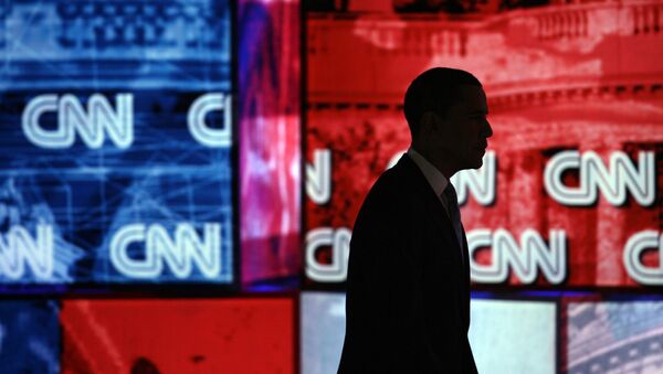 Barack Obama, CNN logo - Sputnik Afrique