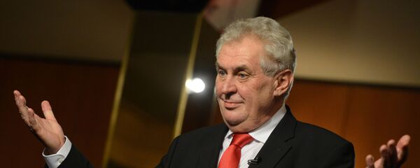 Le président tchèque Milos Zeman - Sputnik Afrique