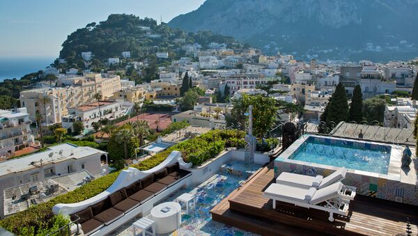 L'hôtel Capri Tiberio Palace, île de Capri, Italie - Sputnik Afrique