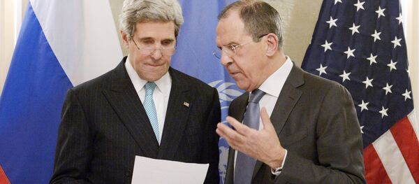 John Kerry et Sergueï Lavrov - Sputnik Afrique