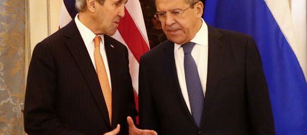 John Kerry et Sergueï Lavrov - Sputnik Afrique