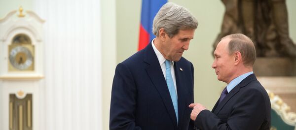 Vladimir Poutine et John Kerry. Archive photo - Sputnik Afrique