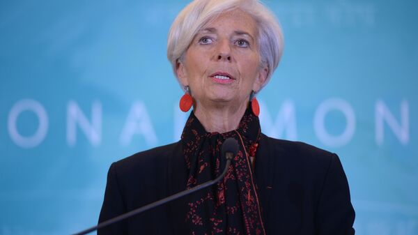 International Monetary Fund Managing Director Christine Lagarde speaks during a press conference at IMF headquarters on November 30, 2015 in Washington, DC. - Sputnik Afrique