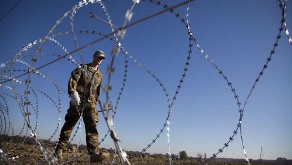 la clôture à la frontière slovéno-croate - Sputnik Afrique