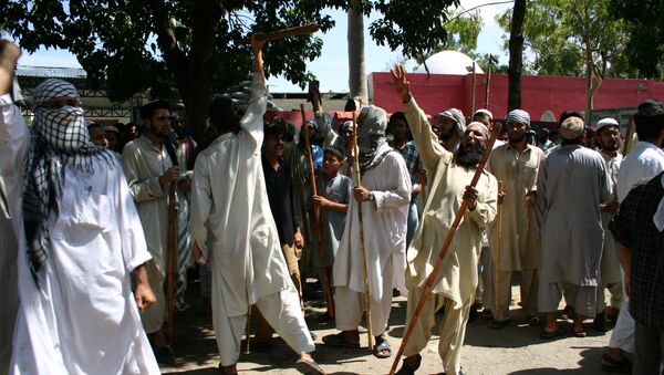 Противостояние радикальных исламистов и сил  правопорядка в Исламабаде - Sputnik Afrique