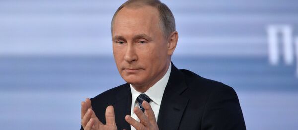 Grande conférence de presse de Vladimir Poutine le 17 décembre 2015 - Sputnik Afrique