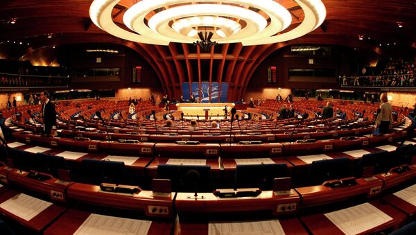 General view of the plenary room of the Council of Europe in Strasbourg, eastern France - Sputnik Afrique