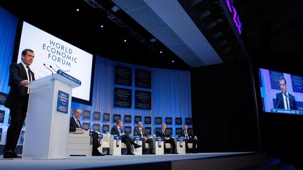 Dmitri Medvedev. Forum économique mondial. Davos. Archive photo - Sputnik Afrique