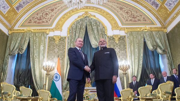 Встреча президента РФ В. Путина с премьер-министром Индии Н. Моди - Sputnik Afrique