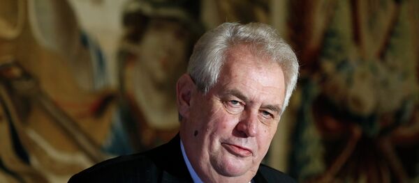 Le président tchèque Milos Zeman - Sputnik Afrique