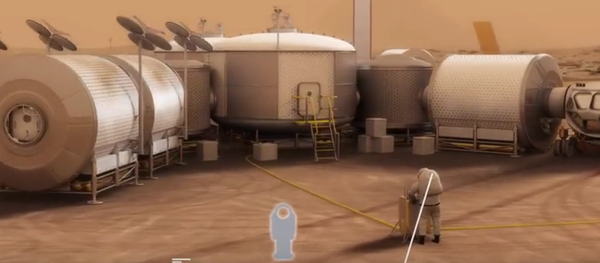 Maquette de la base martienne - Sputnik Afrique