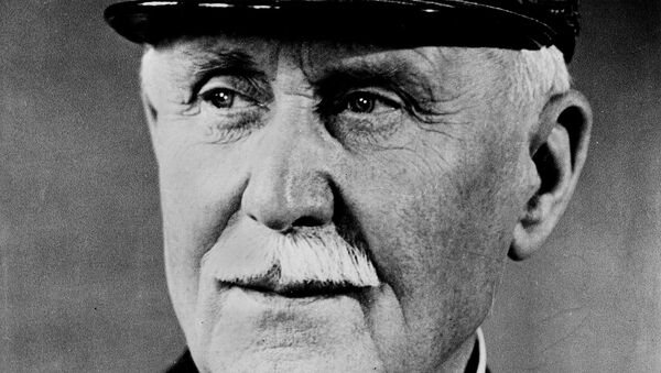 Marshall Henri Philippe Petain, chief of state in France under the German occupation, is shown in this undated photo. Petain was condemned a traitor for leading the pro-German Vichy regime after France's defeat in World War II. - Sputnik Afrique