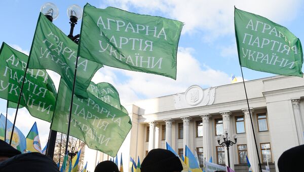 Всеукраинская аграрная забастовка под лозунгом: Не дадим уничтожить Украину! Нет села - нет государства! - Sputnik Afrique