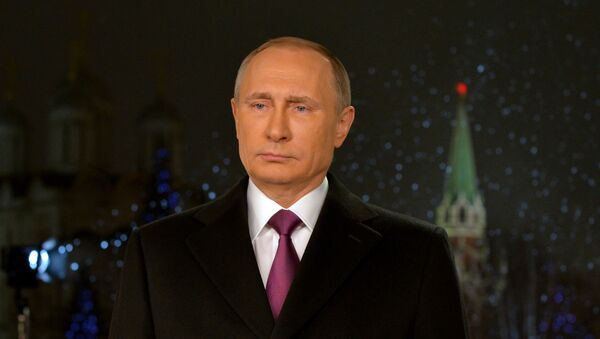 Le président Poutine adresse aux Russes ses vœux du Nouvel An - Sputnik Afrique