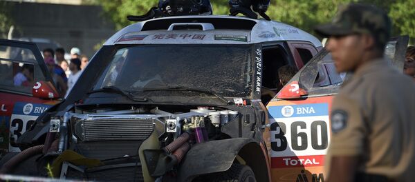 Dakar-2016, un accident - Sputnik Afrique
