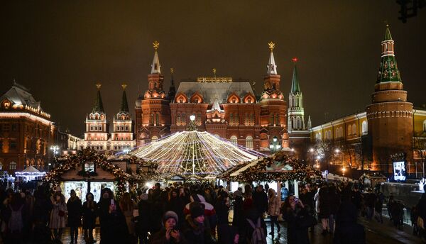 L'esprit de Noël à Moscou - Sputnik Afrique