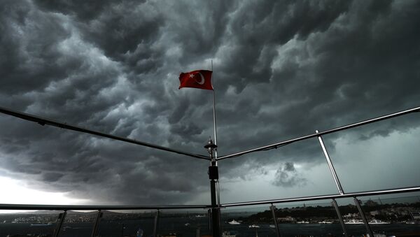 Drapeau turc à Istanbul - Sputnik Afrique