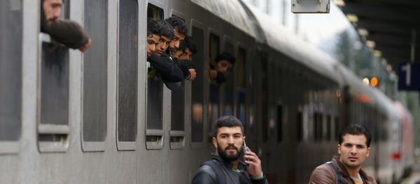 Migranten in Freilassing Migranten in Freilassing - Sputnik Afrique