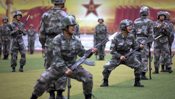 Elèves officiers de l'Armée populaire de libération chinoise, le 22 juillet 2014 - Sputnik Afrique