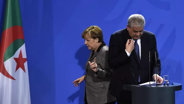 Angela Merkel et Abdelmalek Sellal - Sputnik Afrique