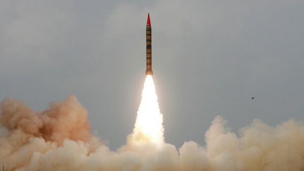 Un missile pakistanais Hatf-VI (Shaheen-II) - Sputnik Afrique