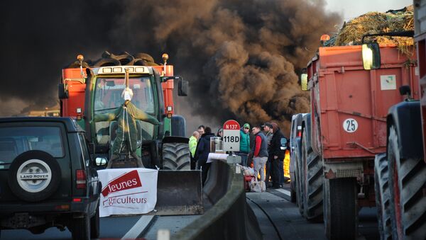 La Rochelle: des agriculteurs en colère paralysent une partie du port - Sputnik Afrique
