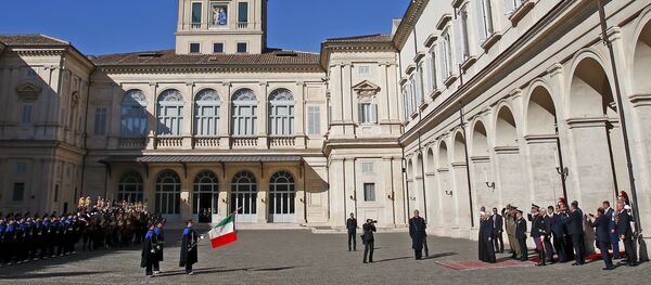 Le président iranien Hassan Rohani en Italie Le président iranien Hassan Rohani en Italie - Sputnik Afrique