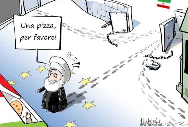 Le président iranien Rohani en Italie Le président iranien Rohani en Italie - Sputnik Afrique