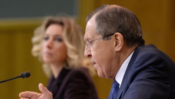 Conférence de presse du ministre russe des Affaires étrangères Sergueï Lavrov - Sputnik Afrique