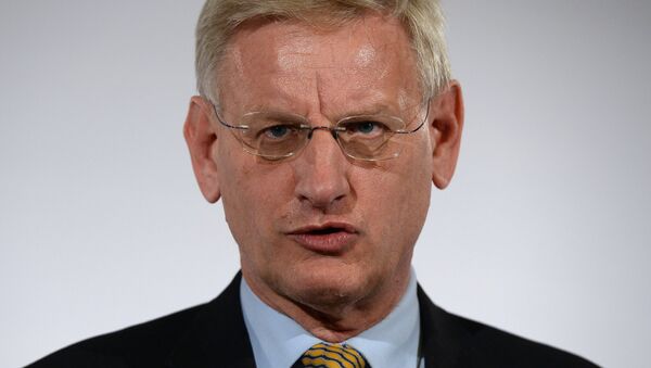 L’ancien ministre suédois des Affaires étrangères, Carl Bildt, à Kiev - Sputnik Afrique