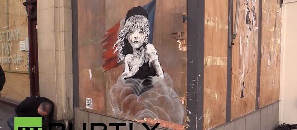 La nouvelle œuvre du graffeur Banksy - Sputnik Afrique