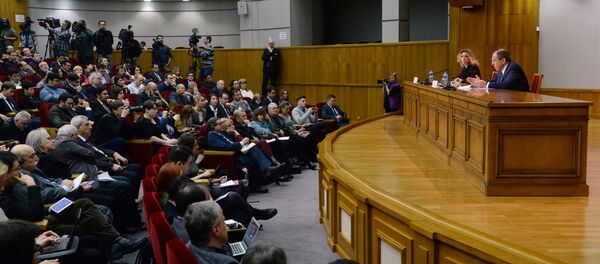 Conférence de presse du ministre russe des Affaires étrangères Sergueï Lavrov - Sputnik Afrique