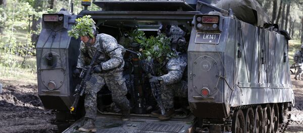 Militaires américains lors des exercices Black Arrow en Lituanie - Sputnik Afrique