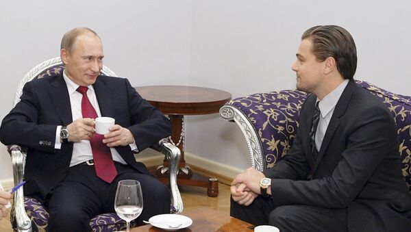 Vladimir Putine et DiCaprio - Sputnik Afrique