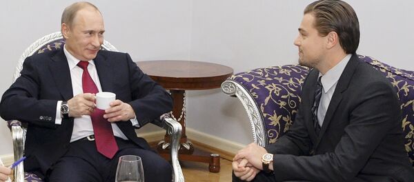 Vladimir Putine et DiCaprio - Sputnik Afrique