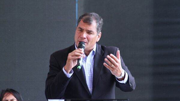 Le président de la République d’Equateur, Rafael Correa - Sputnik Afrique