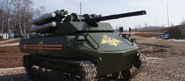 Le système d'armes robotique multifonctionnel Uran-9 Le système d'armes robotique multifonctionnel Uran-9 - Sputnik Afrique